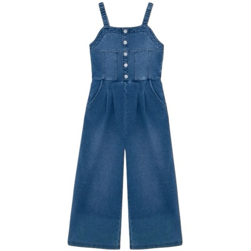 NWT Girl’s Habitual Denim Jumpsuit Size 10 Indigo